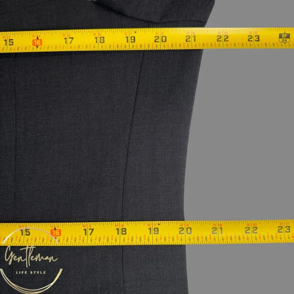 JOS A BANK Tailored Fit Mens 40L Gray Wool Blazer Sport Coat Two Button Jacket